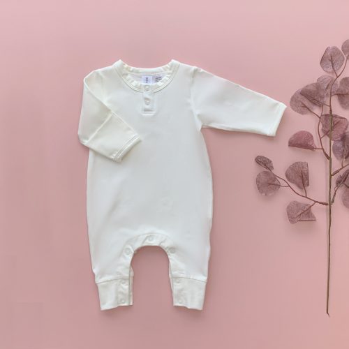 Baby Blank Growsuit Ivory colour