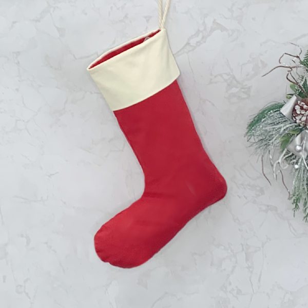 Wholesale Blank Red Christmas Stocking by Baby Blanks